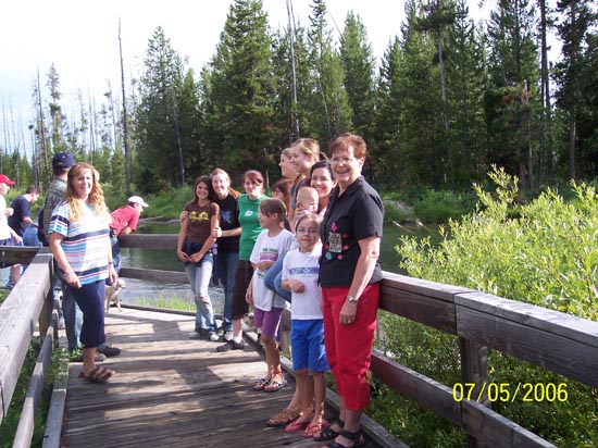 2006 family reunion in Yellowstone National Park